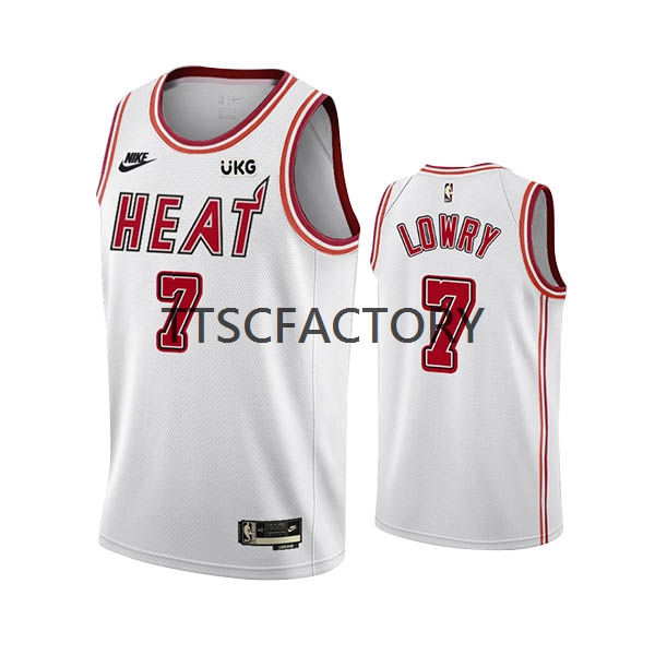 Miami Heat Trikot Kyle Lowry 7 Nike 2022-23 Classic Edition Weiß Swingman - Herren